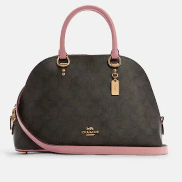 Coach Bags Nwt Coach Katy Satchel In Signature Canvas Shell Pink Poshmark